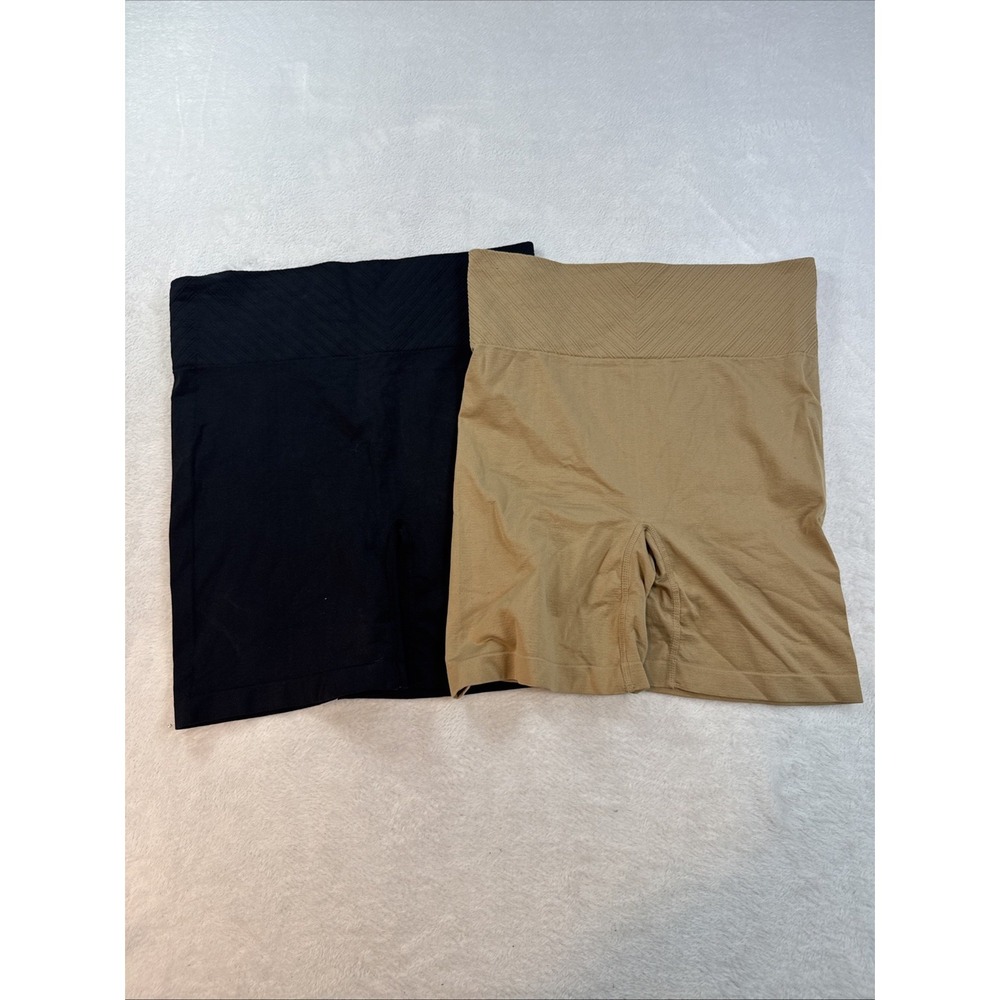 Dreamwear Love Your Curves Black & Beige Flesh Shaper Shorts Shapewear XL